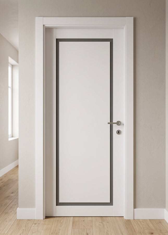 Ușă de interior T-18 – design minimalist cu contur decorativ