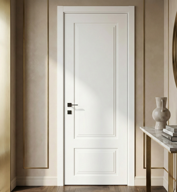 Ușă interior Galant – Alb mat vopsit, design clasic elegant