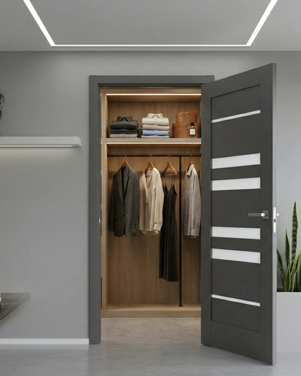 Ușă interior Rino 06 Graphite Silk Mat
