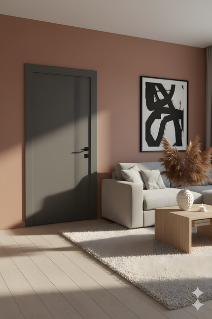 Ușa de interior cu toc reglabil JY-003 ANTHRACITE