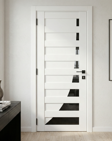 Ușă interior Paris Pearl Ash – cu sticlă negră