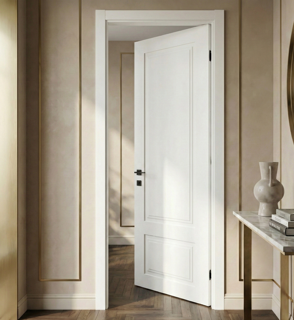 Ușă interior Galant – Alb mat vopsit, design clasic elegant