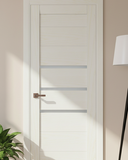 Ușă de interior ML-55 cu inserții de sticla și design modern