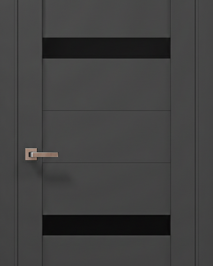 Ușă de interior ML-54 cu inserții din sticlă și design modern