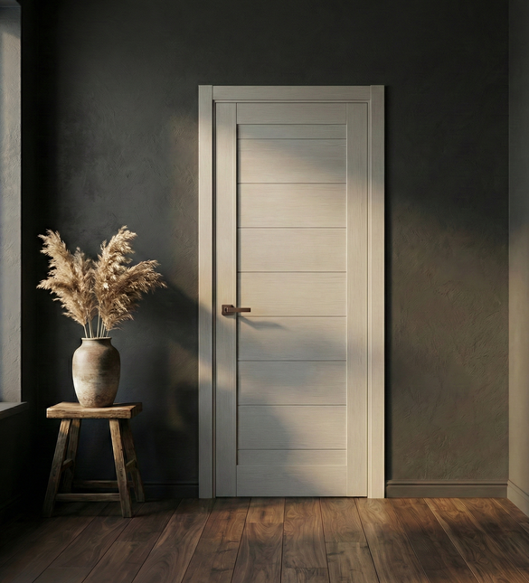 Ușă de interior ML-04 cu design orizontal modern, foaie plină