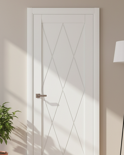 Ușă de interior ML-711 – Design geometric cu diamant decorativ