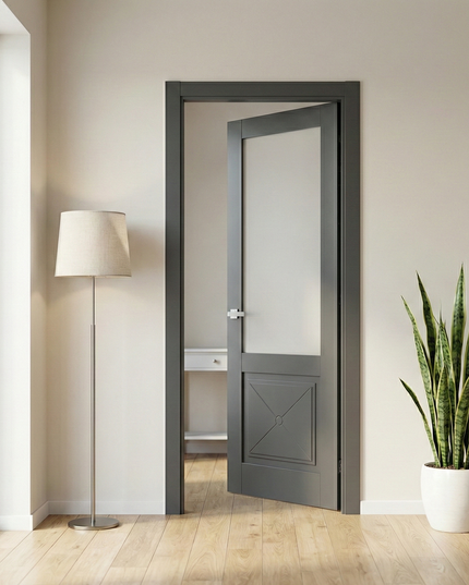 Ușă de interior ML-1102 cu sticlă satinată