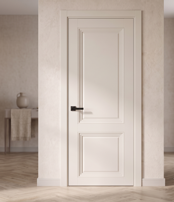 Ușă de interior T-14-design cu panouri frezate