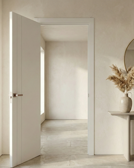 Ușă de interior ST-10 – Design modern cu linii verticale