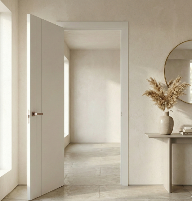 Ușă de interior ST-10 – Design modern cu linii verticale
