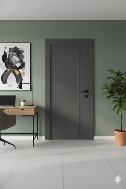 Ușa de interior cu toc reglabil JY-003 ANTHRACITE