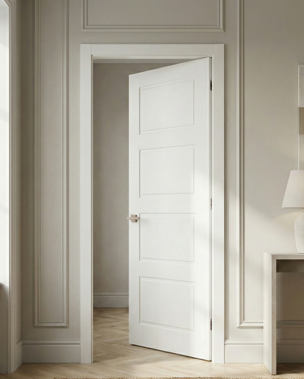 Ușă de interior ST-24 – Stil clasic-modern cu 4 panouri gravate