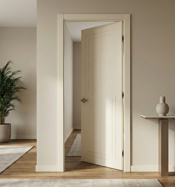 Ușă de interior ST-17 – Design elegant cu linii sculptate