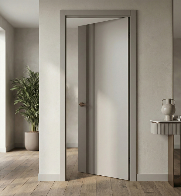 Ușă de interior ST-34 – Design vertical asimetric modern