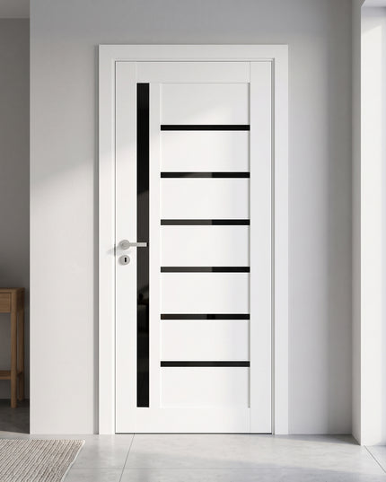 Ușă de interior ML-16 – sticlă neagră, design modern