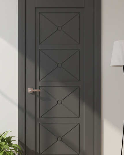Ușă de interior ML-712 – Design simetric cu 4 panouri decorative