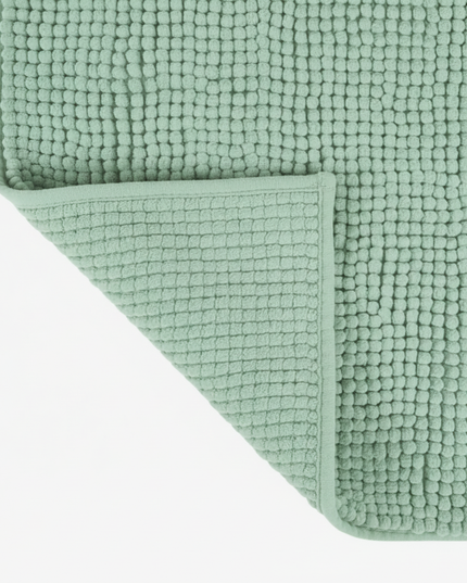 Covoraș baie din chenilia fină, strat antiderapant, 45×70 cm, Verde menta
