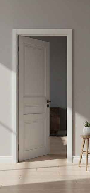 Ușă de interior ML-12 cu detaliu arhitectural frezat, stil clasic elegant
