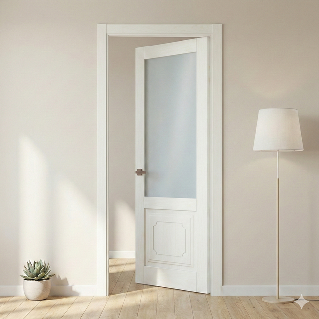 Ușă de interior ML-1101 cu sticlă satinată