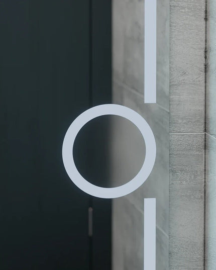 Oglindă baie LED H-1041 dreptunghiulară cu lupă cosmetică, 3 funcții lumină și anti-aburire