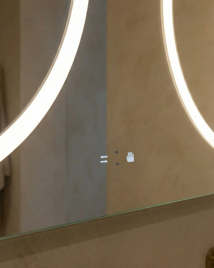 Oglindă baie LED 70x150 cm dreptunghiulară, senzor infraroșu și 3 nuanțe de lumină J-1125