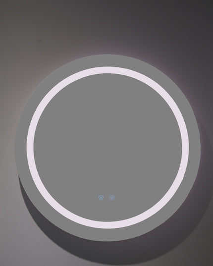 Oglindă baie LED rotundă H-2011 cu 3 nuanțe de lumină, funcție anti-aburire și touch control