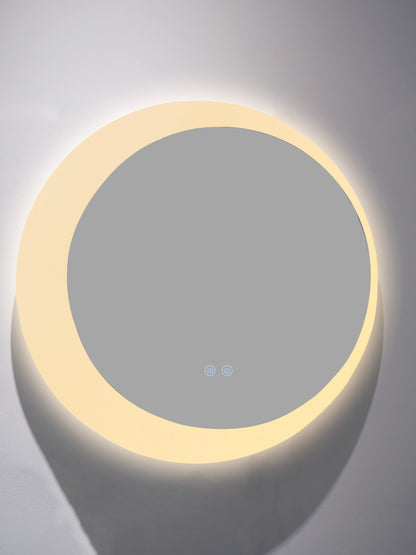 Oglindă rotundă LED H 2015 – 3 nuanțe de lumină, anti-aburire, touch control