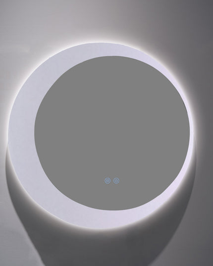 Oglindă baie LED ⌀60 cm rotundă, 3 nuanțe de lumină, dezaburire și touch control J-2015