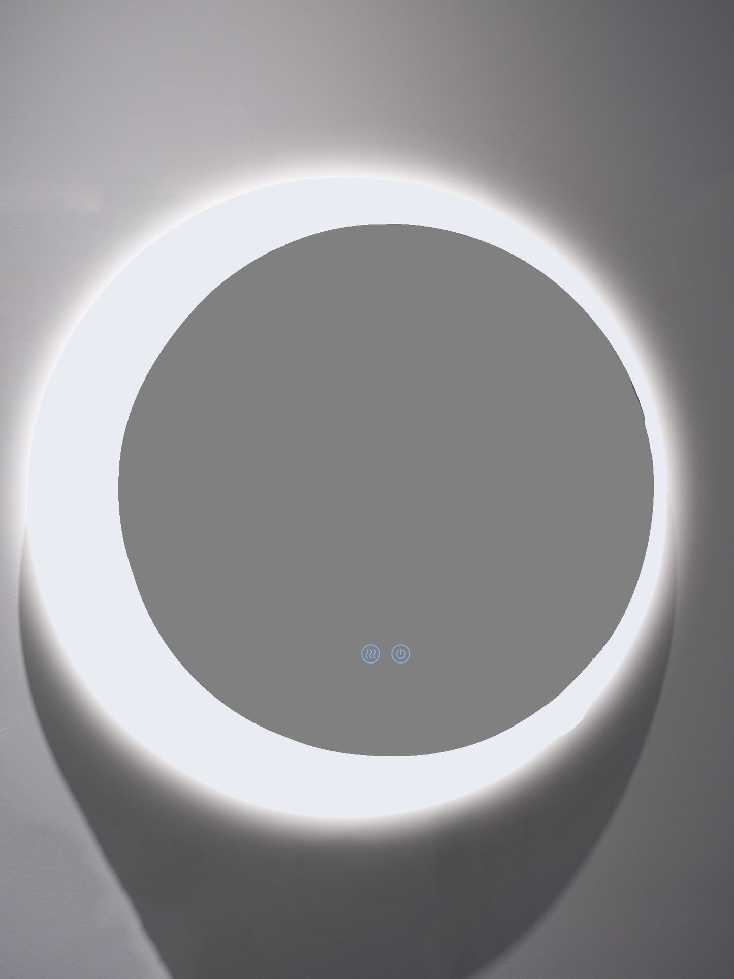 Oglindă rotundă LED H 2015 – 3 nuanțe de lumină, anti-aburire, touch control
