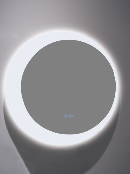 Oglindă rotundă LED H 2015 – 3 nuanțe de lumină, anti-aburire, touch control