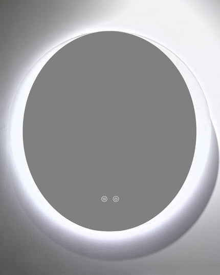 Oglindă baie LED ⌀80 cm rotundă, 3 nuanțe de lumină, dezaburire și touch control J-2027