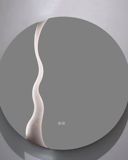 Oglindă LED Rotundă H-2080 cu 3 Nuante de Lumină și Funcție Anti-Aburire