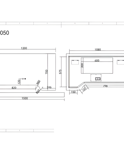 Oglindă baie LED H-3050 cu raft multifuncțional, 3 nuanțe de lumină, anti-aburire și comutator tactil