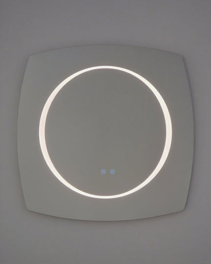 Oglindă Baie LED H-3075 cu 3 Nuante de Lumină, Dezaburire și Comutator Tactil – Design Modern