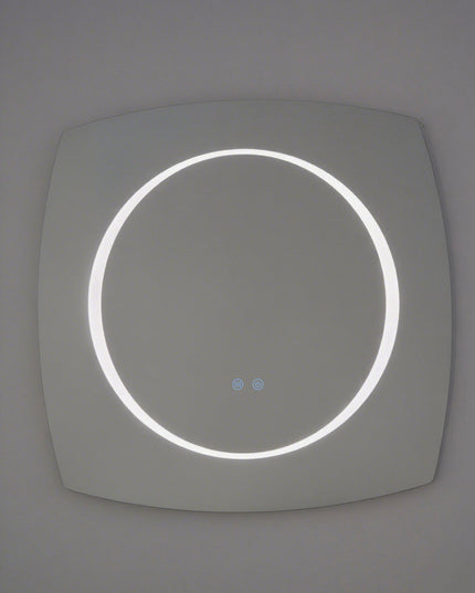 Oglindă Baie LED H-3075 cu 3 Nuante de Lumină, Dezaburire și Comutator Tactil – Design Modern