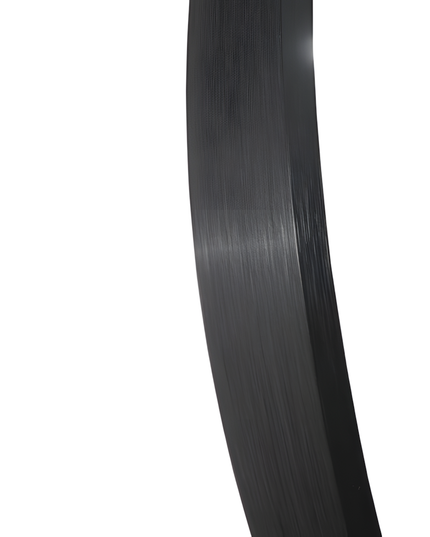 Oglindă LED Baie H-3086 cu Ramă și Raft Aluminiu Negru – Anti-aburire & 3 Lumini