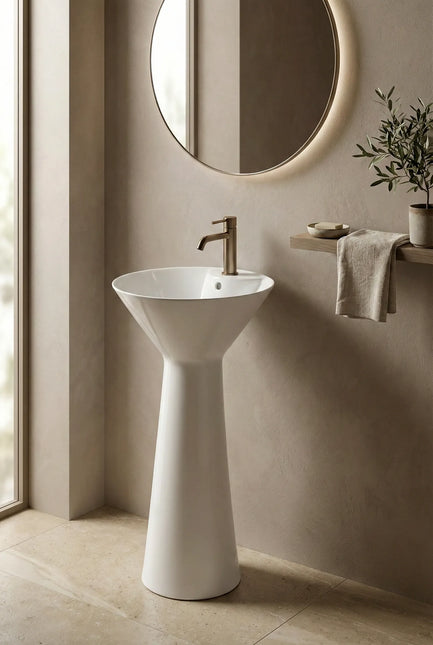 Lavoar freestanding H11 alb – design modern