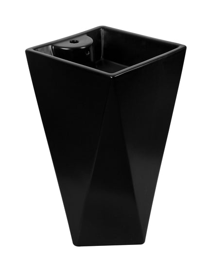 Lavoar freestanding ceramic H13-CBK-M – negru mat, formă piramidală