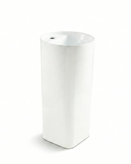 Lavoar ceramic freestanding H24 – alb lucios, design minimalist