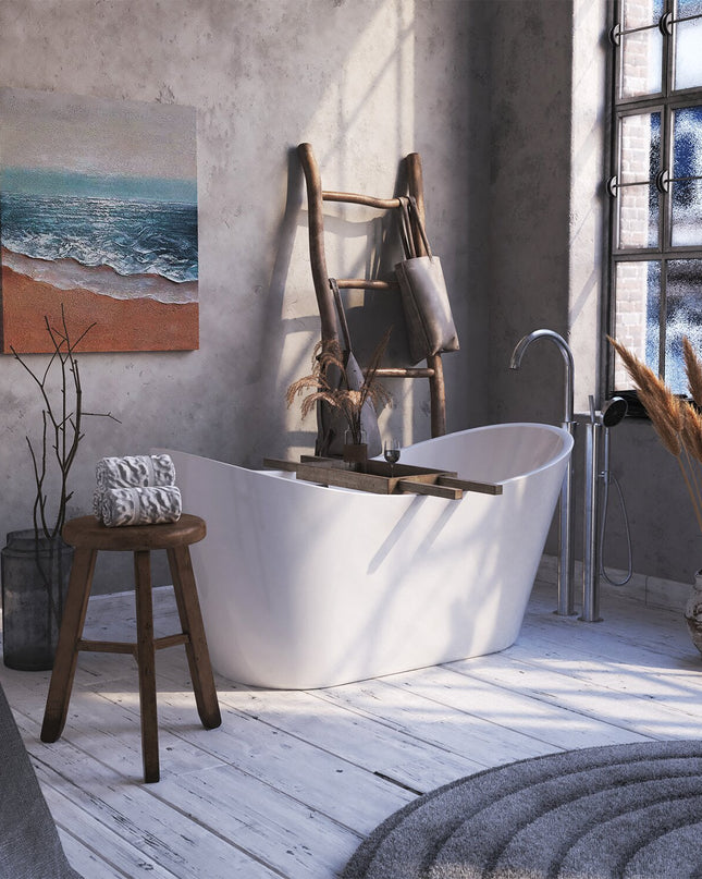 Cadă Freestanding Albă 1600x750x590– Design Modern și Elegant, Material Premium