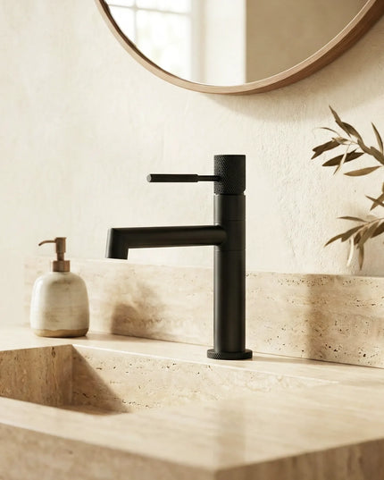 Baterie lavoar – Model Hiro – Negru mat