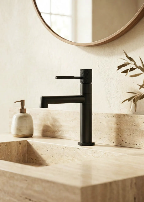 Baterie lavoar – Model Hiro – Negru mat