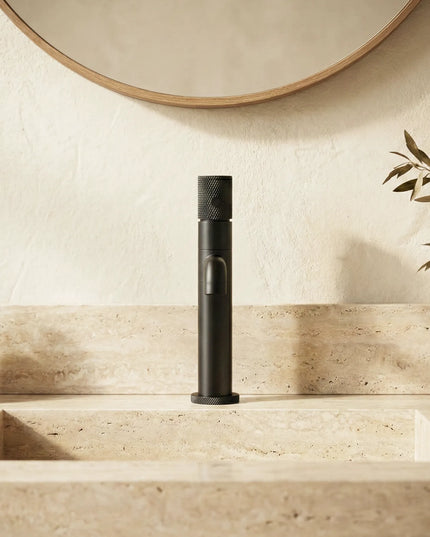 Baterie lavoar – Model Hiro – Negru mat