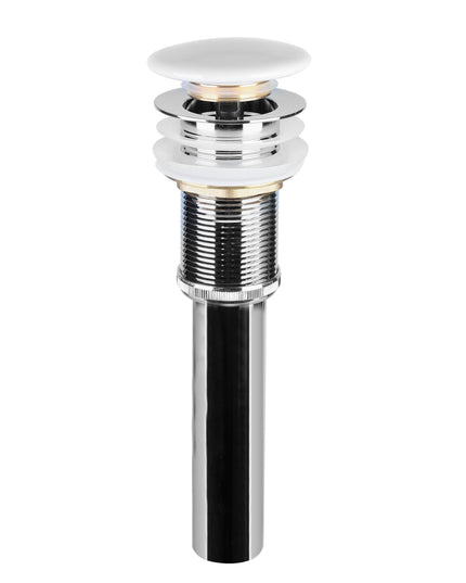 Ventil lavoar tip pop-up cu capac ceramic alb