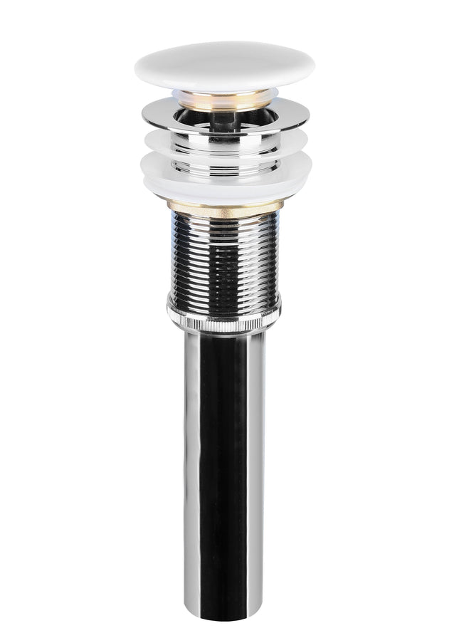 Ventil lavoar tip pop-up cu capac ceramic alb