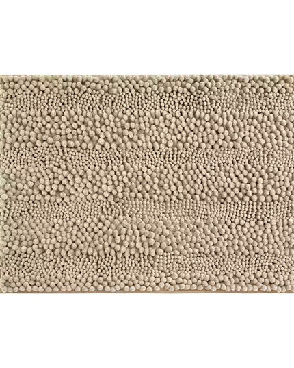 Covoraș baie din Chenille moale, strat antiderapant, 45×70 cm, Bej