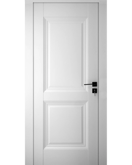 Ușă de interior albă JYA-067 cu toc reglabil – modernă, ușor de montat