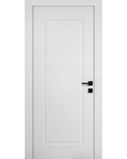 Ușă de interior albă JY-004 cu toc reglabil – design modern mat, complet echipată, livrare rapidă