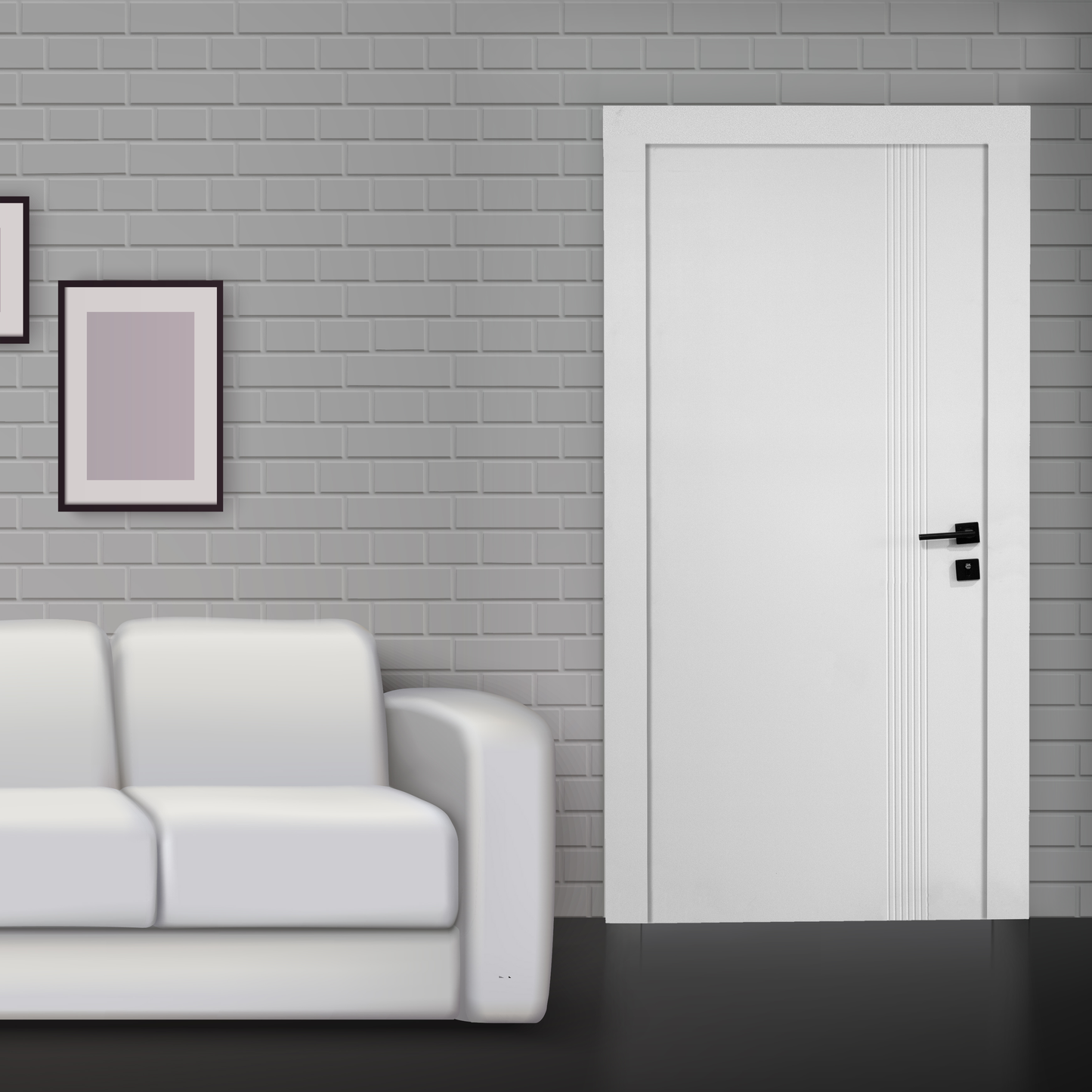 Usa de interior cu toc reglabil JY-003 White mat