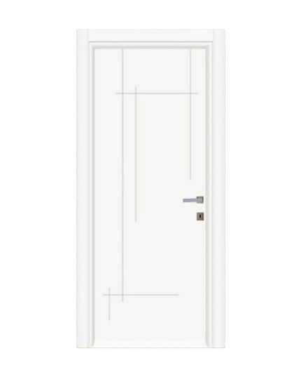 Ușă de interior albă APN146 cu toc reglabil – complet echipată
